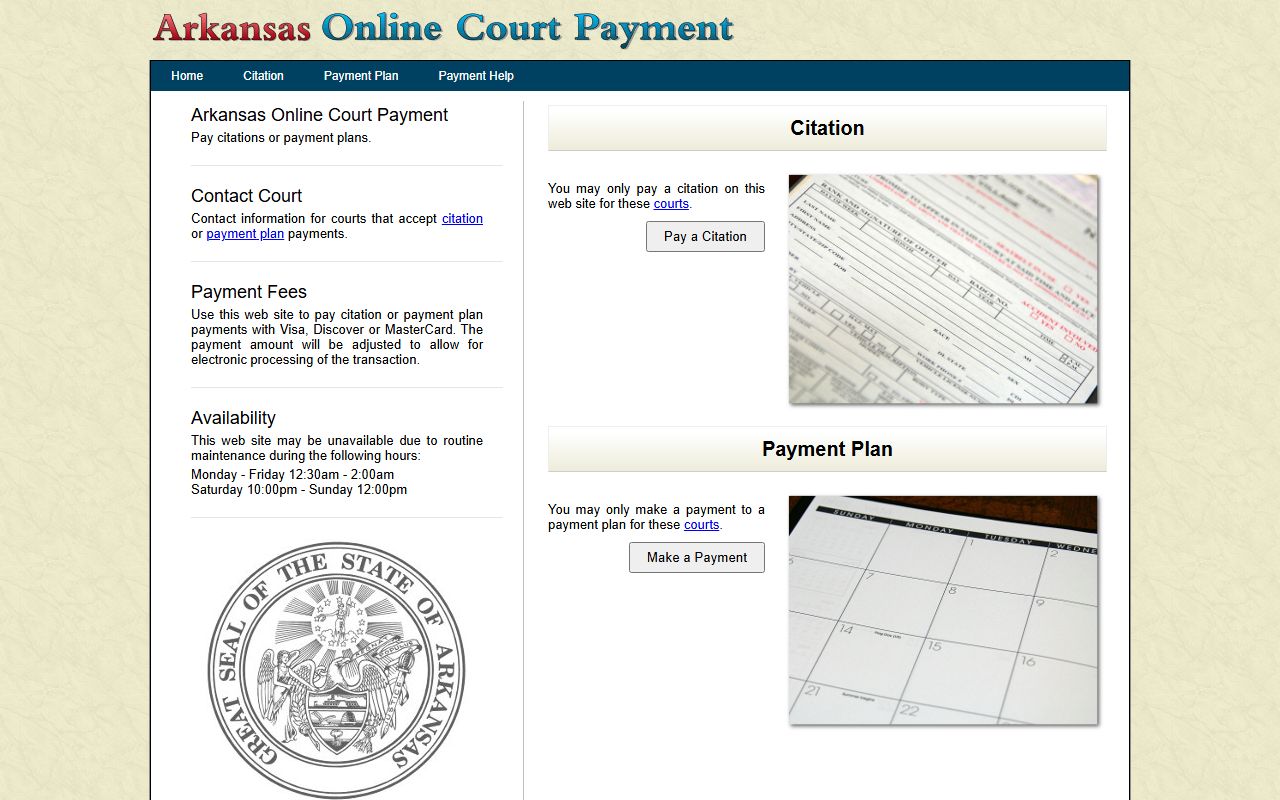 Washington County Traffic Court Records - Arkansas online traffic fine payment portal